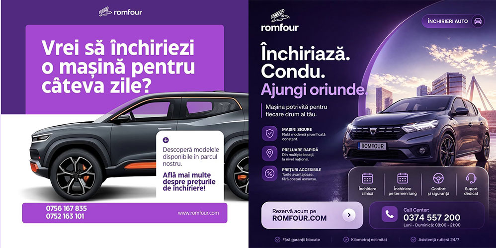 Închirieri Auto Romfour — mașini de lux de închiriat în Suceava